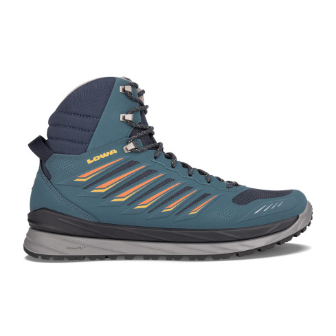 Buty LOWA Axos GTX Mid / stahlblau/orange