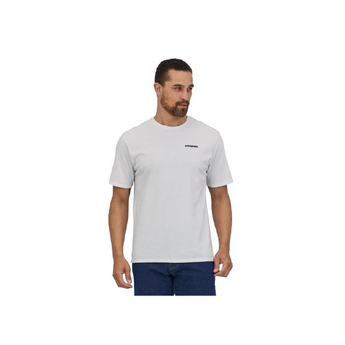 Koszulka męska PATAGONIA P-6 Logo S/S / WHI white
