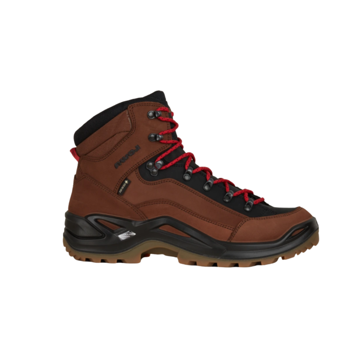 Buty LOWA Renegade GTX mid / mahagoni/rot