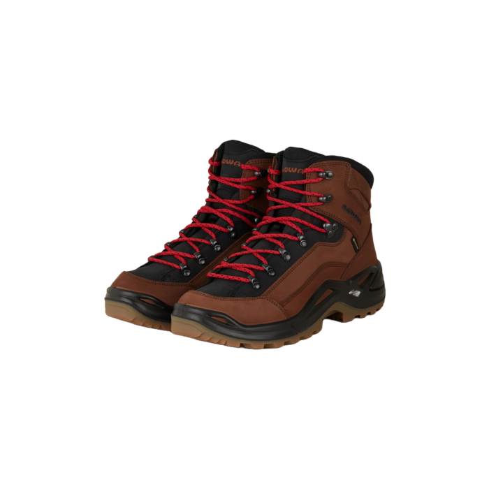 Buty LOWA Renegade GTX mid / mahagoni/rot