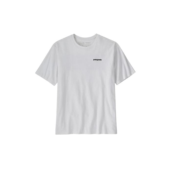 Koszulka męska PATAGONIA P-6 Logo S/S / WHI white