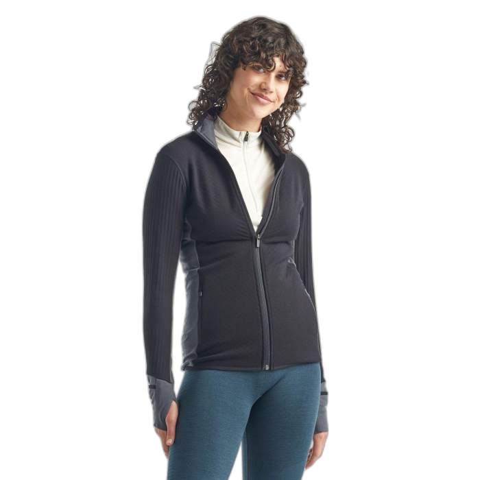 Bluza damska ICEBREAKER Descender FZ 103900  /  czarny