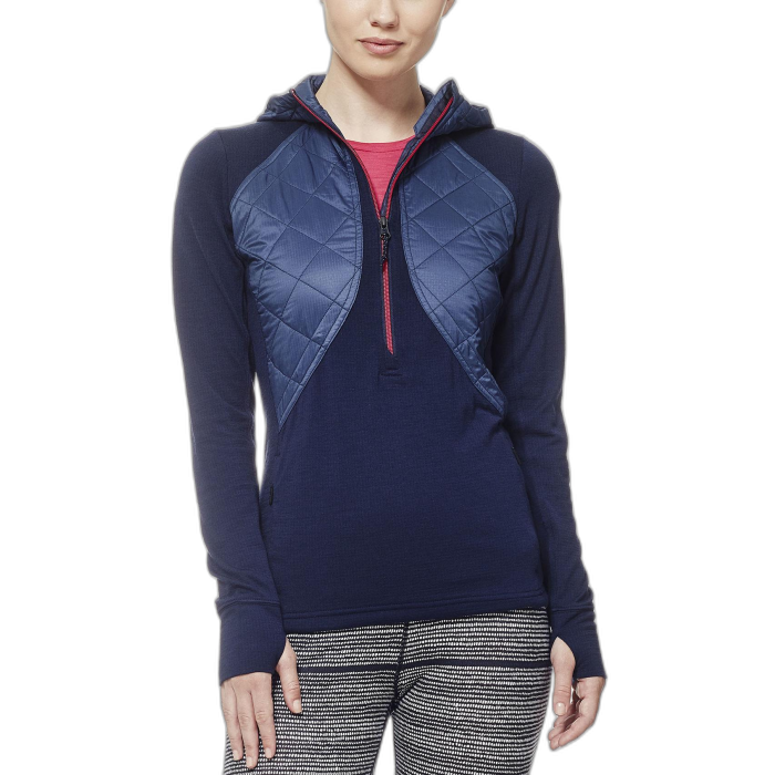 Bluza damska ICEBREAKER Ellipse HZ HD 103104 402 /  granatowy