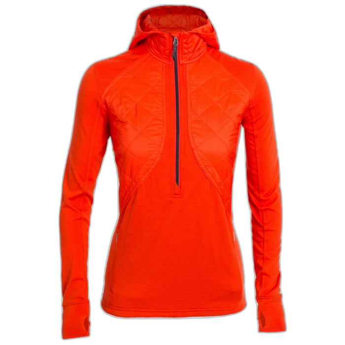Bluza damska ICEBREAKER Ellipse HZ HD 103104 801 /  pomarańczowy