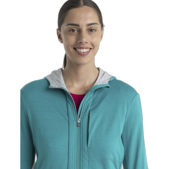 Bluza damska ICEBREAKER Quantum 3 HD 59JW / 859 flux green