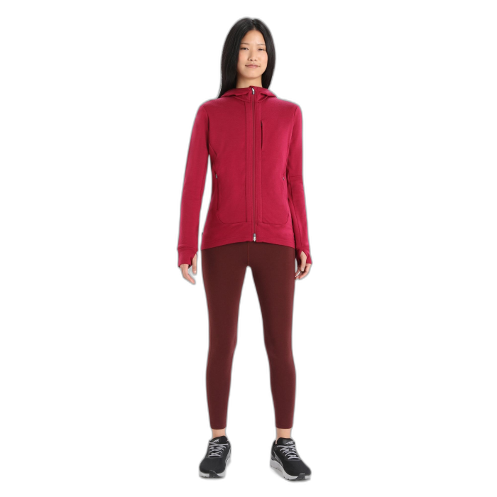 Bluza damska ICEBREAKER Quantum 3 HD 59JW / 553 cherry