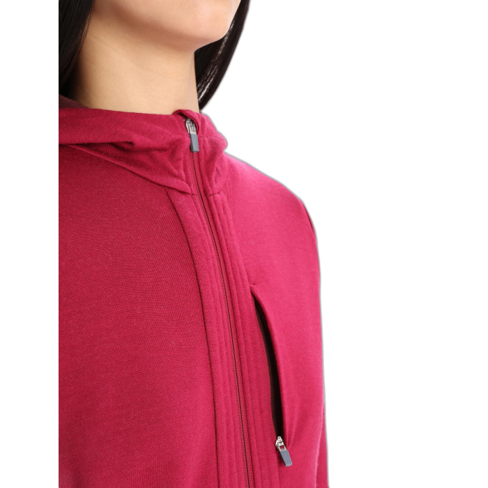 Bluza damska ICEBREAKER Quantum 3 HD 59JW / 553 cherry