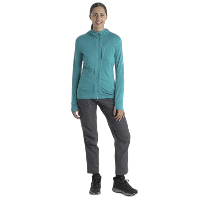 Bluza damska ICEBREAKER Quantum 3 HD 59JW / 859 flux green