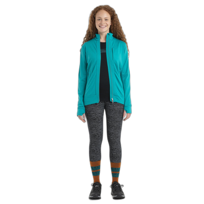 Bluza damska ICEBREAKER Quantum III FZ / 861 flux green