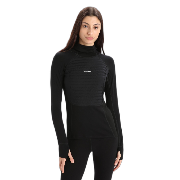 Bluza damska ICEBREAKER ZoneKnit Insulated HD 56GQ  / 001 black