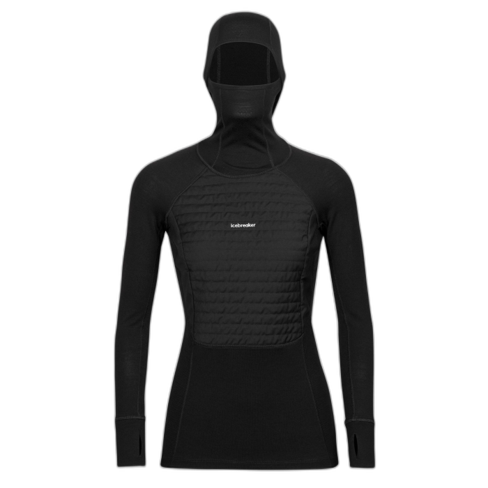 Bluza damska ICEBREAKER ZoneKnit Insulated HD 56GQ  / 001 black