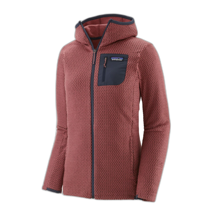 Bluza damska PATAGONIA R1 Air FZ HD / RHP rose hip