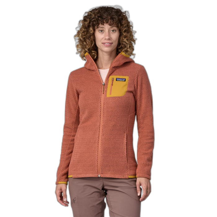 Bluza damska PATAGONIA R1 Air FZ HD / BURD burl red
