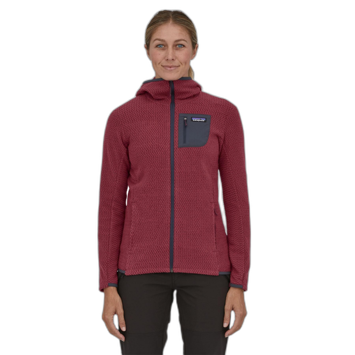 Bluza damska PATAGONIA R1 Air FZ HD / SEQR sequoia red