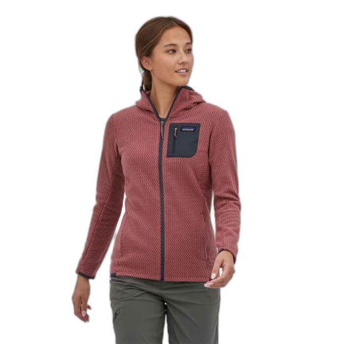 Bluza damska PATAGONIA R1 Air FZ HD / RHP rose hip