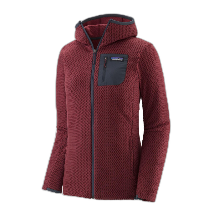Bluza damska PATAGONIA R1 Air FZ HD / SEQR sequoia red