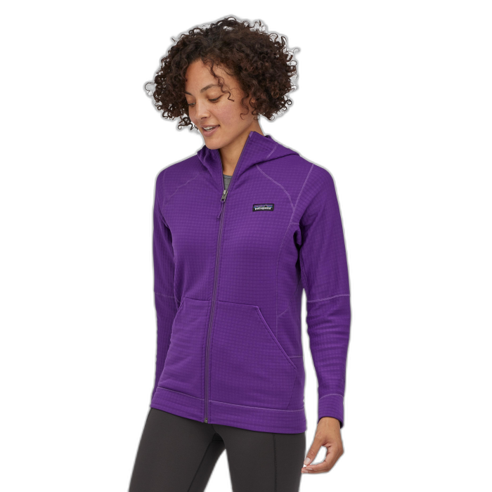 Bluza damska PATAGONIA R1 FZ HD /  fioletowy