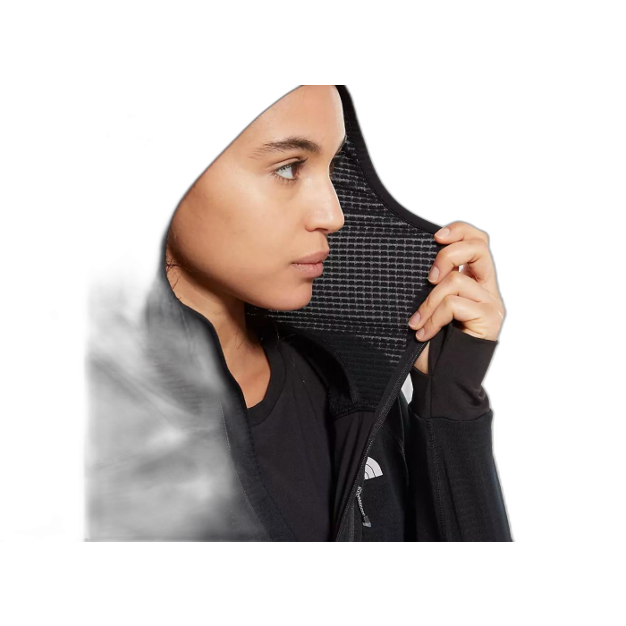 Bluza damska THE NORTH FACE Summit Series L2 Powergrid Hoodie /  czarny