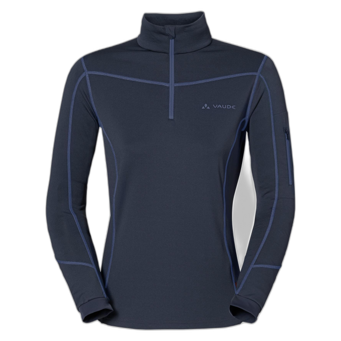 Bluza damska VAUDE Boe Halfzip Eclipse /  granatowy