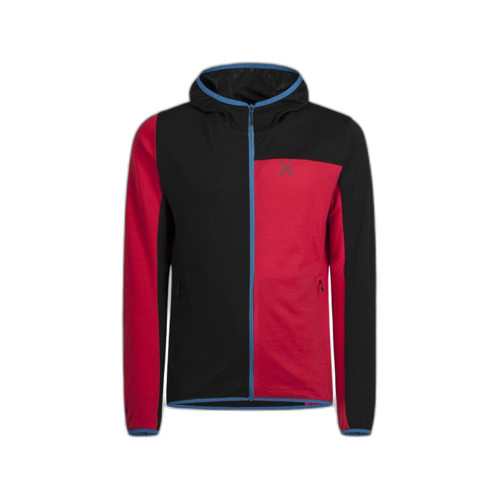 Bluza MONTURA Merino Sky H / 9010 czarny/czerwony