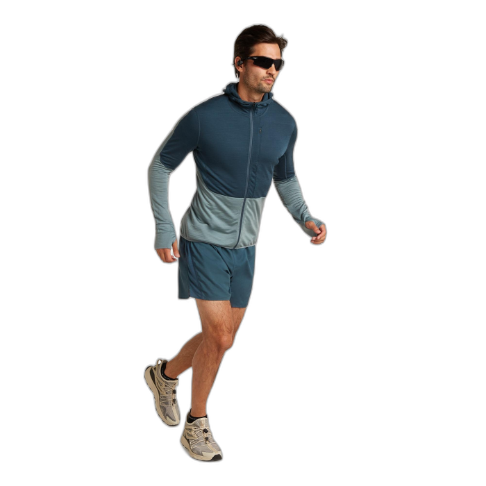 Bluza męska ICEBREAKER Real Fleece Descender FZ 56VZ / 0C4 abyss