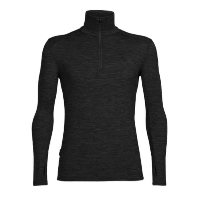 Bluza męska ICEBREAKER Tech Top LS HZ 103307 001 /  czarny