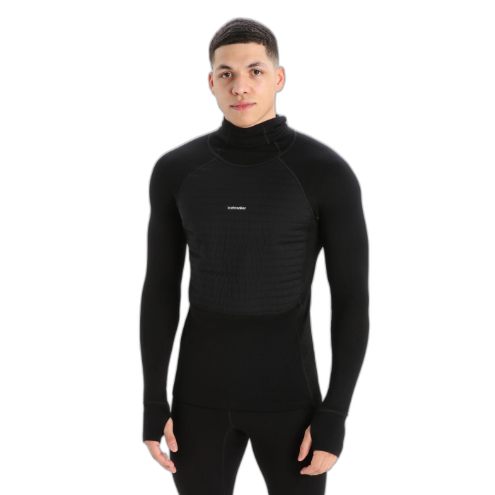 Bluza męska ICEBREAKER ZoneKnit Insulated HD 56GQR / 001 black