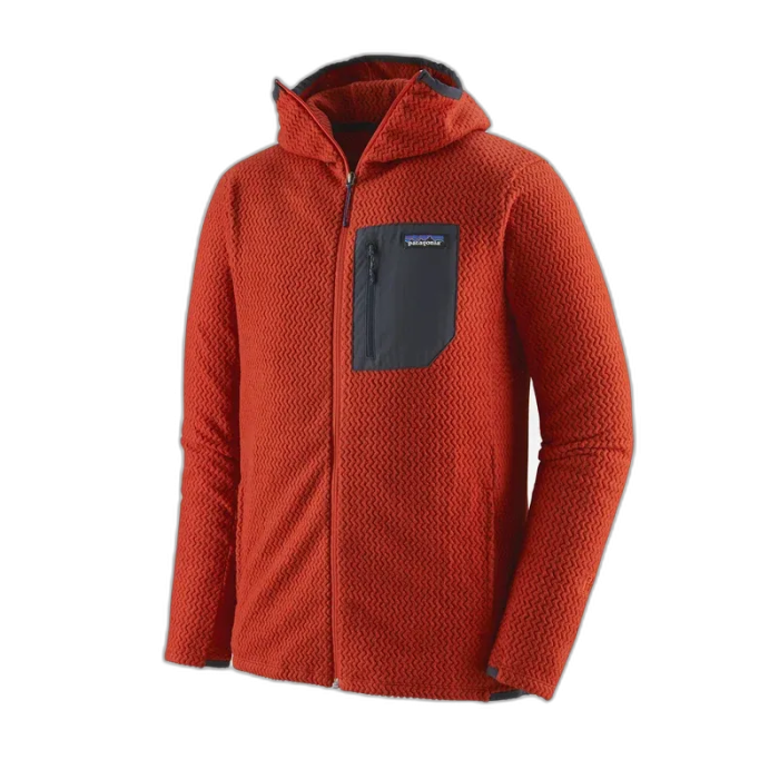 Bluza męska PATAGONIA R1 Air FZ HD /  pomarańczowy