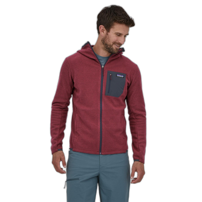 Bluza męska PATAGONIA R1 Air FZ HD / SEQR sequoia red