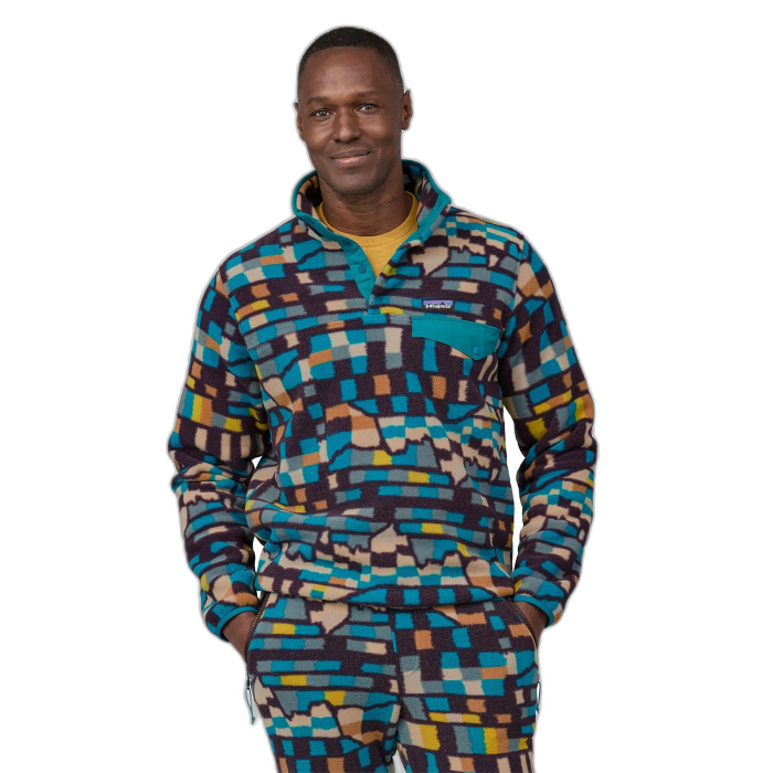Bluza męska PATAGONIA Synchilla LW P/O / FPBE patchwork blue