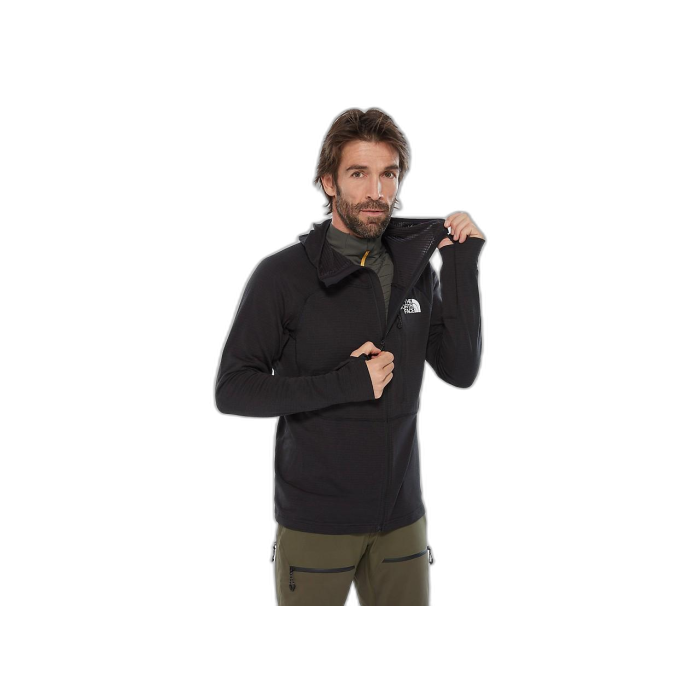 Bluza męska THE NORTH FACE Summit Series L2 Powergrid Hoodie /  czarny