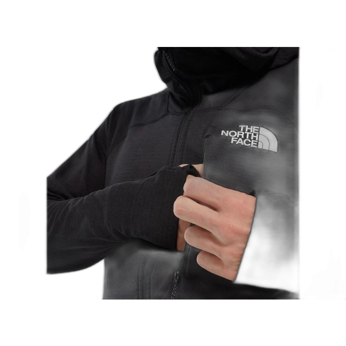Bluza męska THE NORTH FACE Summit Series L2 Powergrid Hoodie /  czarny