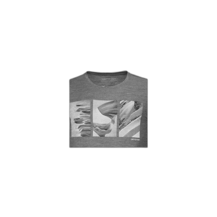 Bluza ORTOVOX męska 185 Shape Pic / mid grey blend