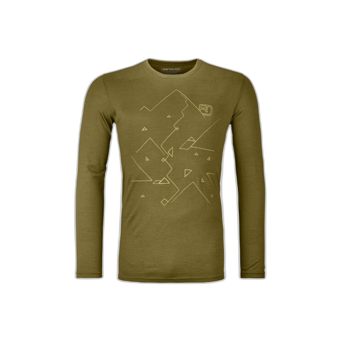 Bluza ORTOVOX męska 185 Tangram / green moss