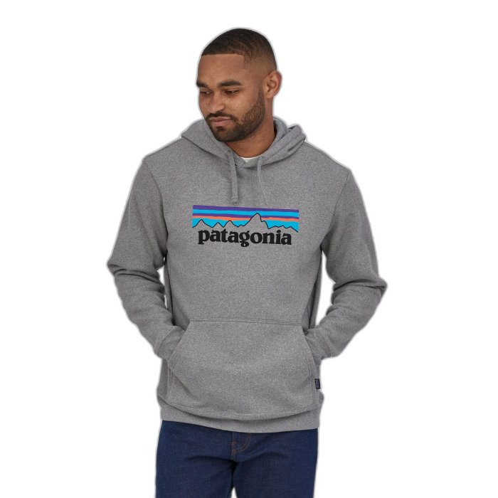 Bluza unisex PATAGONIA P-6 Logo Uprisal Hoody / GLH gravel hthr