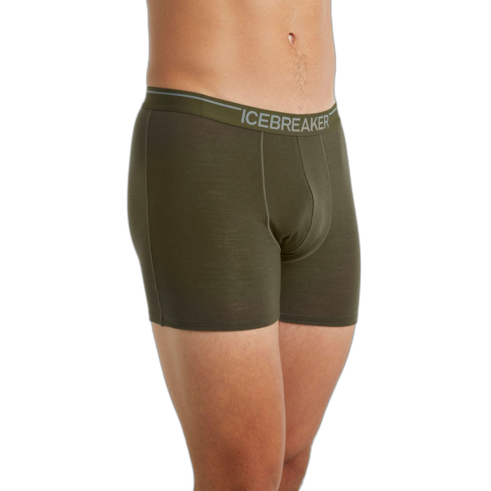 Bokserki męskie ICEBREAKER Anatomica 103029 / 069 loden