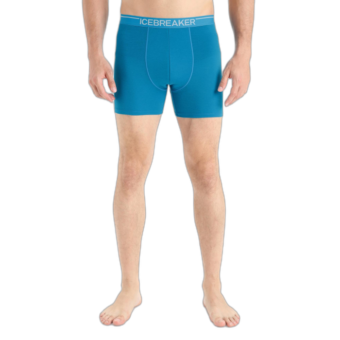 Bokserki męskie ICEBREAKER Anatomica 103029 / 734 geo blue