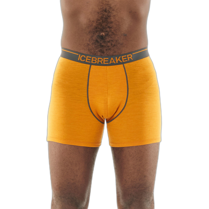 Bokserki męskie ICEBREAKER Anatomica 103029  /  pomarańczowy