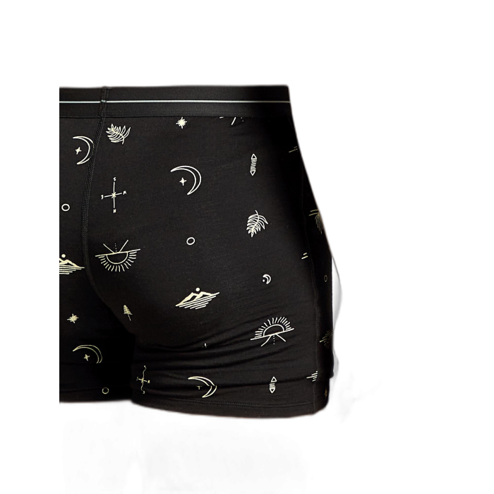 Bokserki męskie ICEBREAKER Anatomica AOP 5773 / 124 black AOP