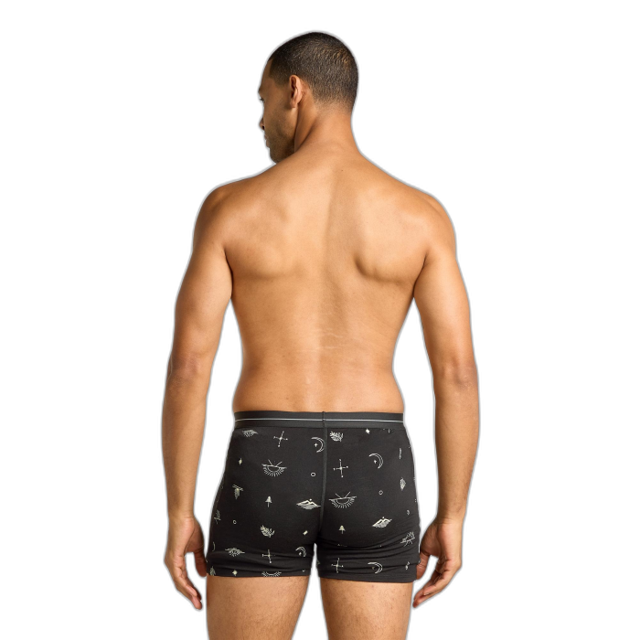 Bokserki męskie ICEBREAKER Anatomica AOP 5773 / 124 black AOP