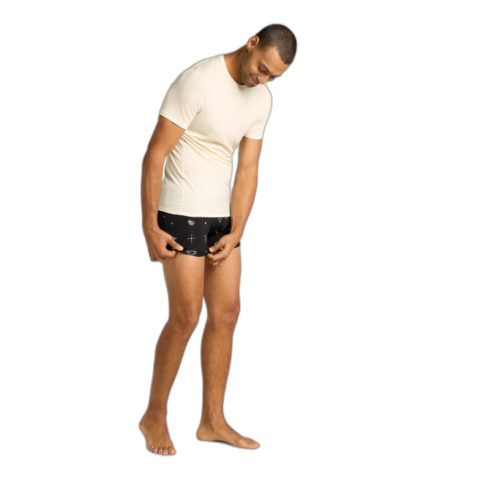 Bokserki męskie ICEBREAKER Anatomica AOP 5773 / 124 black AOP