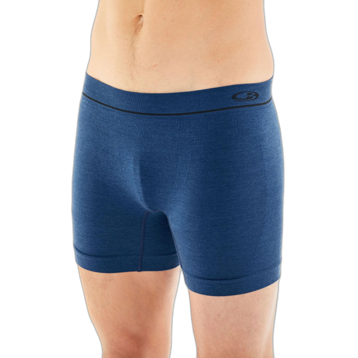 Bokserki męskie ICEBREAKER Seamless Anatomica Cool-Lite 104935 /  niebieski