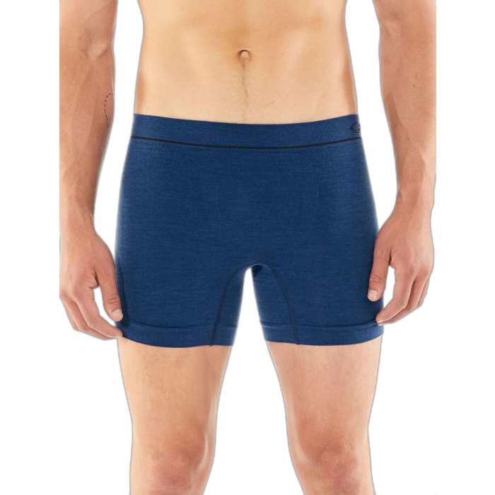 Bokserki męskie ICEBREAKER Seamless Anatomica Cool-Lite 104935 /  niebieski