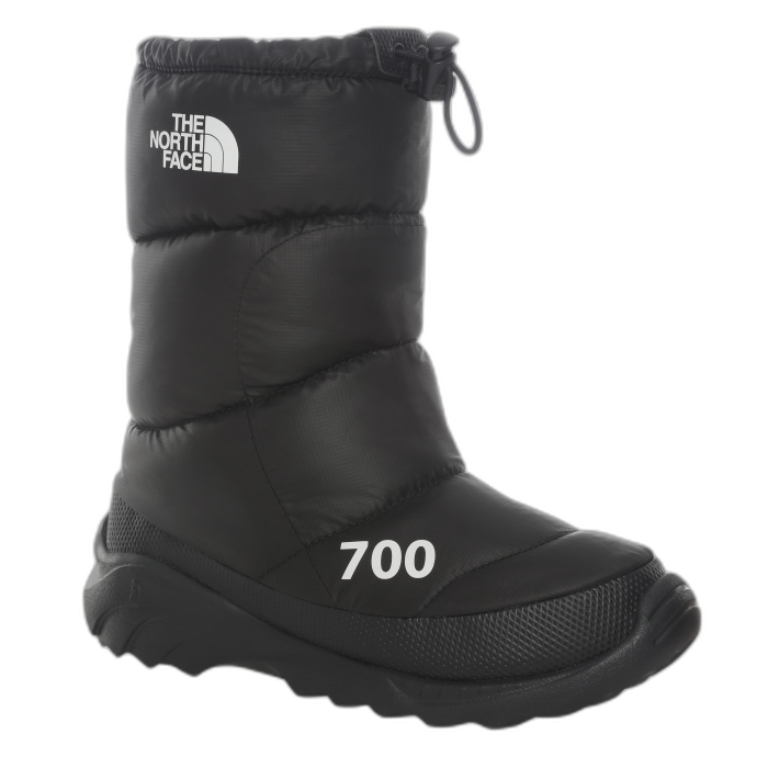 Buty damskie THE NORTH FACE Nuptse Bootie 700 /  czarny
