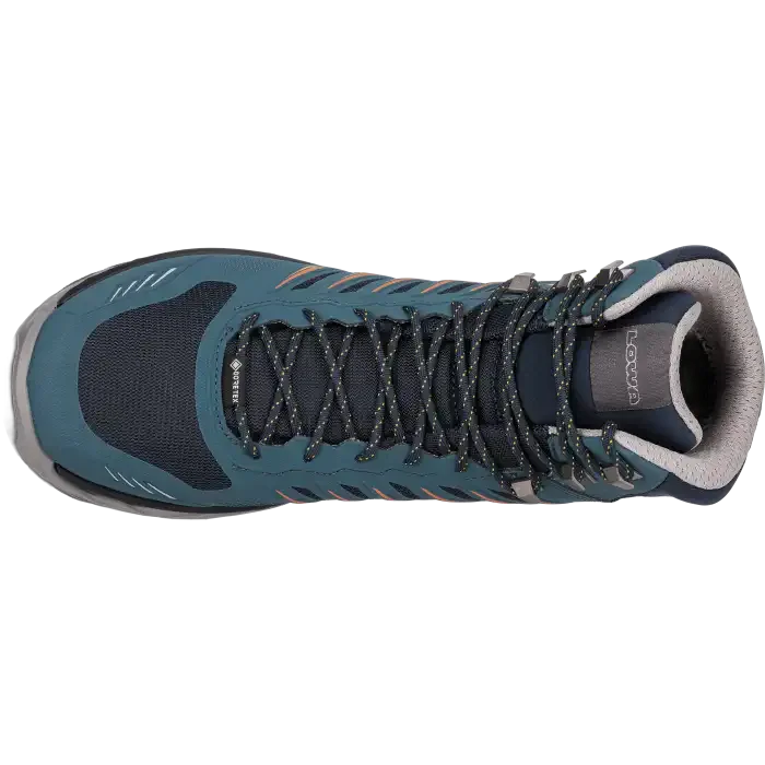 Buty LOWA Axos GTX Mid / stahlblau/orange
