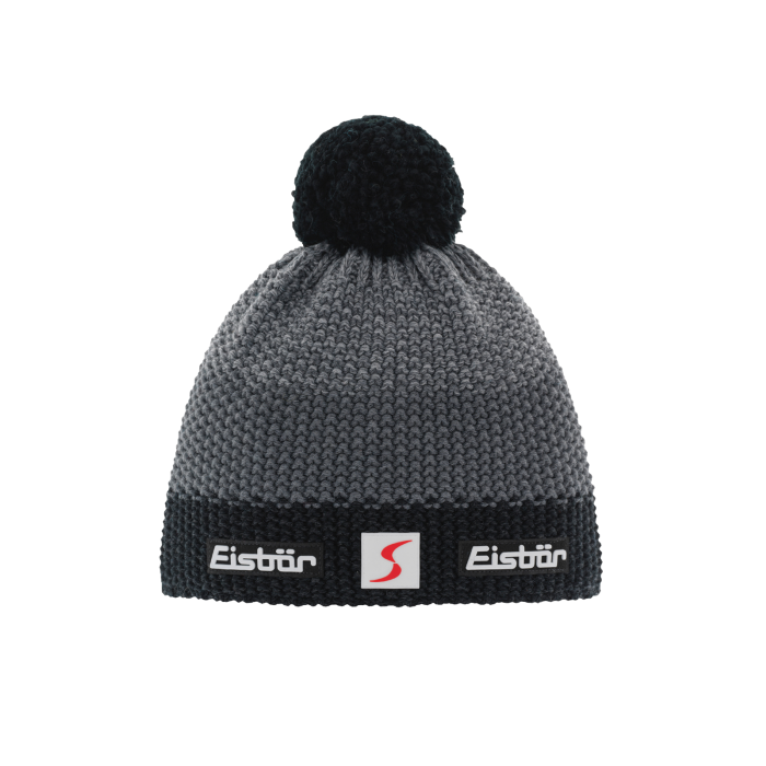 Czapka EISBAR 403346 Star Pomp / 809 schwarzmel-anthr