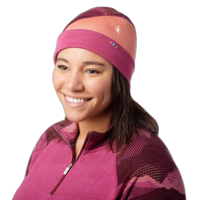 Czapka SMARTWOOL 16767 Colorblock / J61 Festive Fuchsia