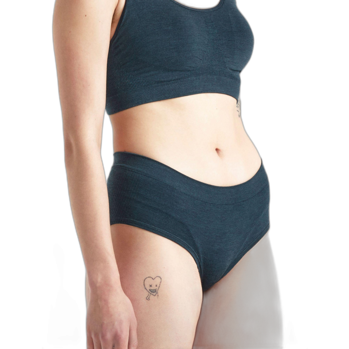 Figi damskie ICEBREAKER Anatomica Cool Lite Seamless 104994 /  niebieski
