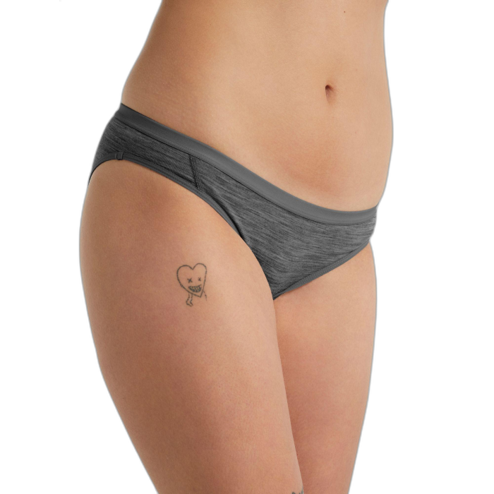 Figi damskie ICEBREAKER Siren Bikini 103164 / 004 Gritstone Hthr