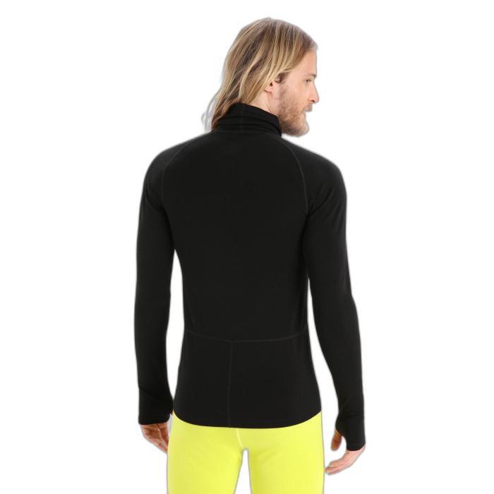 Golf męski ICEBREAKER Merino Fine LS Roll 56Ko / 001 black